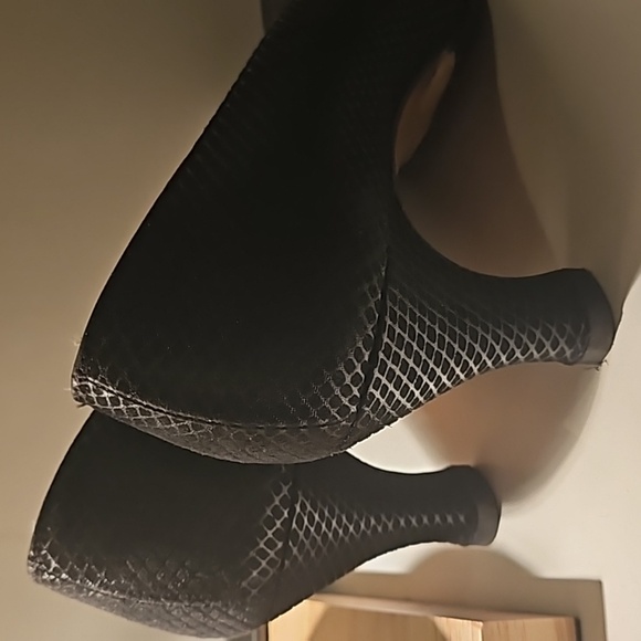 Vintage Salvatore Ferragamo Textured Suede Heels - Picture 2 of 5